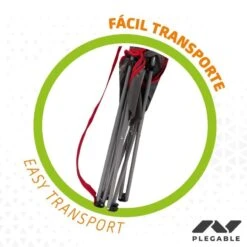 AKTIVE - Chaise Pliante Camping 64,50x49,50x82 Cm, Gris Foncé Et Rouge -Camping Soldes Boutique aktive chaise pliante camping 6450x4950x82 cm gris fonce et rouge 3