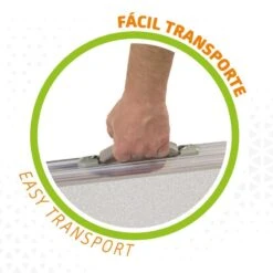 AKTIVE - Table Pliante Avec 2 Tabourets Et Poignée De Transpor, Gris -Camping Soldes Boutique aktive table pliante avec 2 tabourets et poignee de transpor gris 2