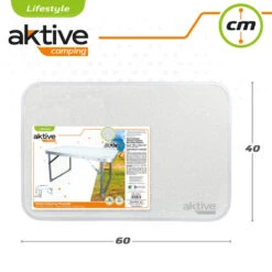 AKTIVE - Table Pliante . Table Basse Blanche En Aluminium - 40x60x40 Cm -Camping Soldes Boutique aktive table pliante table basse blanche en aluminium 40x60x40 cm 4