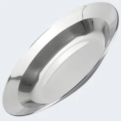 Assiette Creuse De Camping Inox | Diamètre Env. 22 - 24 Cm | 1 Assiette -Camping Soldes Boutique assiette creuse de camping inox diametre env 22 24 cm 1 assiette 2