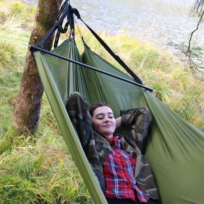 Auvent 2 En 1 - Bâche Et Hamac 330 X 120 - Vert 5 Auvent 2 En 1 - Bâche Et Hamac 330 X 120 - Vert – Image 3