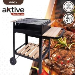 Barbecue Au Charbon De Bois Portable Aktive Double Grill -Camping Soldes Boutique barbecue au charbon de bois portable aktive double grill 1