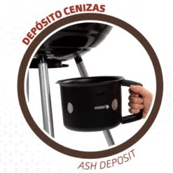 Barbecue Portable Rond Au Charbon De Bois Avec Couvercle Aktive -Camping Soldes Boutique barbecue portable rond au charbon de bois avec couvercle aktive 4