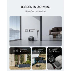 BLUETTI Générateur Électrique EB3A+PV200 268Wh/600W LiFePO4 Batterie Pour Voyage -Camping Soldes Boutique bluetti generateur electrique eb3apv200 268wh600w lifepo4 batterie pour voyage 3