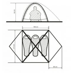 Borzhava 3 Alu - Tente Légère - 3 Personnes - Jaune -Camping Soldes Boutique borzhava 3 alu tente legere 3 personnes jaune 4