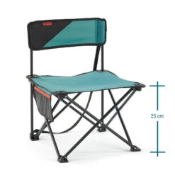 Quechua CHAISE BASSE PLIANTE DE CAMPING MH100 Bleue -Camping Soldes Boutique chaise basse pliante de camping mh100 bleue 3