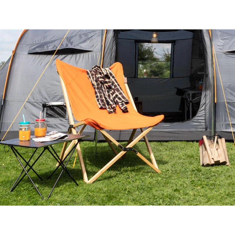 Chaise Longue Tofte - Chaise Relax De Camping - Pliable - Max. 120 Kg - Orange 5 Chaise Longue Tofte - Chaise Relax De Camping - Pliable - Max. 120 Kg - Orange – Image 3