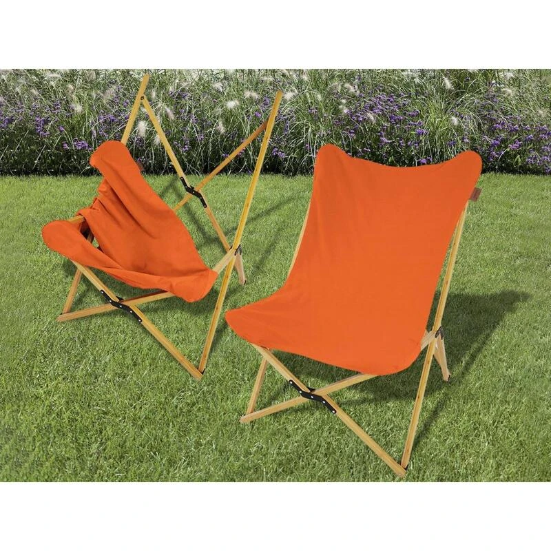 Chaise Longue Tofte - Chaise Relax De Camping - Pliable - Max. 120 Kg - Orange 7 Chaise Longue Tofte - Chaise Relax De Camping - Pliable - Max. 120 Kg - Orange – Image 5