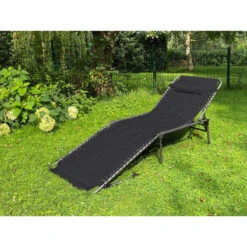 Chaise Longue Torget - Transat - Bain De Soleil 190x60x30 Cm - 150 Kg - Pliable -Camping Soldes Boutique chaise longue torget transat bain de soleil 190x60x30 cm 150 kg pliable 4