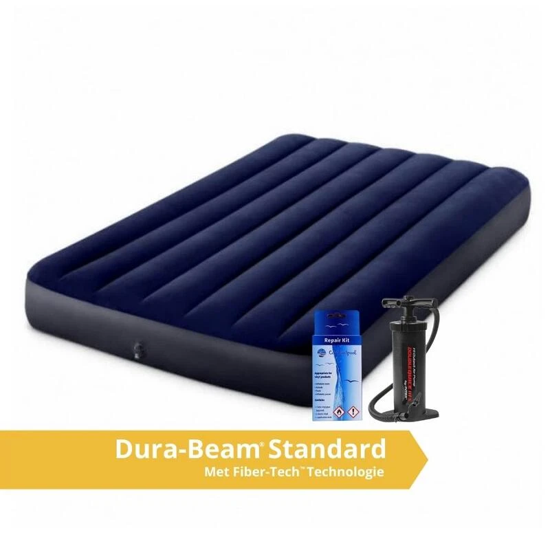 Intex Classic Downy - Lit Gonflable - 191x137x25cm - Compris Les Accessoires 3 Intex Classic Downy - Lit Gonflable - 191x137x25cm - Compris Les Accessoires