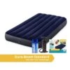 Intex Classic Downy - Lit Gonflable - 191x99x25cm - Compris Les Accessoires -Camping Soldes Boutique classic downy lit gonflable 191x99x25cm compris les accessoires