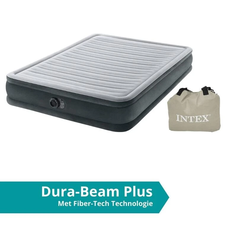 Intex Comfort-Plush 'Queen' - Lit Gonflable - 203x152x33cm - Compris Les Accessoires 4 Intex Comfort-Plush 'Queen' - Lit Gonflable - 203x152x33cm - Compris Les Accessoires – Image 2