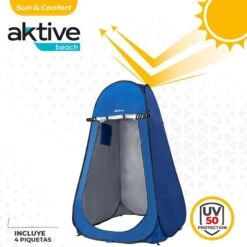 Douche De Camping Et Tente à Langer Sans Plancher Aktive 120x120x185 Cm -Camping Soldes Boutique douche de camping et tente a langer sans plancher aktive 120x120x185 cm 2