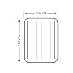 Intex Downy Full Airbed - Lit Gonflable - 191x137x25cm - Avec Accessoires -Camping Soldes Boutique downy full airbed lit gonflable 191x137x25cm avec accessoires 3