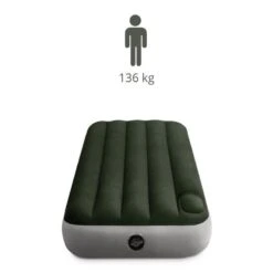 Intex Downy Jr. Twin Airbed - Lit Gonflable - 191x76x25cm - Avec Accessoires -Camping Soldes Boutique downy jr twin airbed lit gonflable 191x76x25cm avec accessoires 2