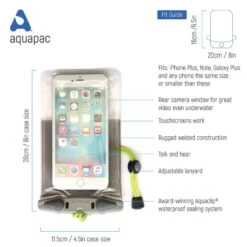 Aquapac Etui Professionnel étanche Pour Téléphone Plus Vert Citron -Camping Soldes Boutique etui professionnel etanche pour telephone plus vert citron 3