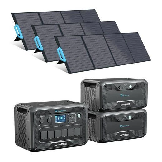 Générateur Solaire BLUETTI AC300+2B300+3*200W Panneaux Solaires Pour Vanlife 3 Générateur Solaire BLUETTI AC300+2B300+3*200W Panneaux Solaires Pour Vanlife