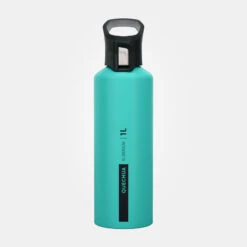 Quechua Gourde Alu 1L Avec Bouchon à Ouverture Rapide Pour La Randonnée - Vert -Camping Soldes Boutique gourde alu 1l avec bouchon a ouverture rapide pour la randonnee vert 9