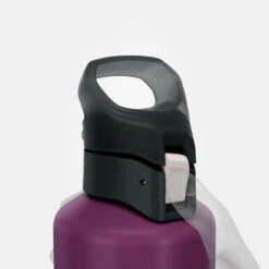 Quechua Gourde Alu 1L Avec Bouchon à Ouverture Rapide Pour La Randonnée - Violet -Camping Soldes Boutique gourde alu 1l avec bouchon a ouverture rapide pour la randonnee violet 5