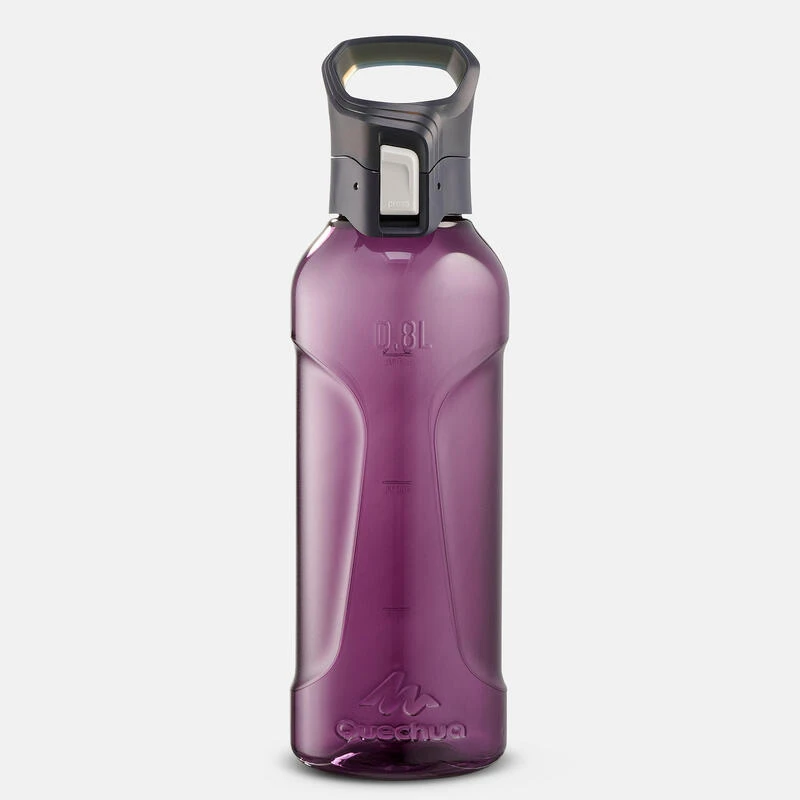 Quechua Gourde Ecozen® 0,8L Avec Bouchon Ouverture Rapide Pour La Randonnée - Violet 4 Quechua Gourde Ecozen® 0,8L Avec Bouchon Ouverture Rapide Pour La Randonnée - Violet – Image 2