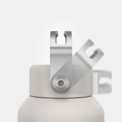 Quechua Gourde Inox 0,6L Avec Bouchon à Vis Pour La Randonnée - Blanc -Camping Soldes Boutique gourde inox 06l avec bouchon a vis pour la randonnee blanc 4