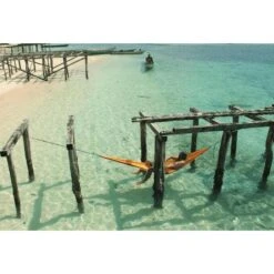 TICKET TO THE MOON Hamac TTTM Compact Jaune Foncé -Camping Soldes Boutique hamac tttm compact jaune fonce 3