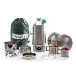 Kelly Kettle Kit 'Base Camp' Ultime - Acier Inoxydable NOUVEAU -Camping Soldes Boutique kelly kettle kit base camp ultime acier inoxydable nouveau 1