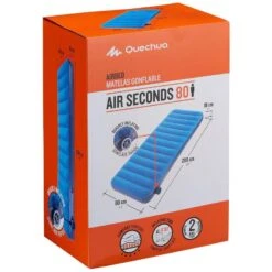 Quechua MATELAS GONFLABLE DE CAMPING - AIR SECONDS 80 CM - 1 PERSONNE -Camping Soldes Boutique matelas gonflable de camping air seconds 80 cm 1 personne 3