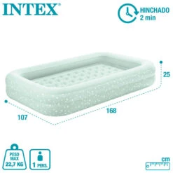 Matelas Gonflable - Intex Kidz - Matelas Gonflable Pour Enfants - 1 Personne -Camping Soldes Boutique matelas gonflable intex kidz matelas gonflable pour enfants 1 personne 2