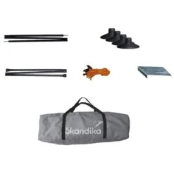 Paravent De Camping Bora - Brise-Vue - 4,5 X 1,4 M - Résistant Au Vent - Gris -Camping Soldes Boutique paravent de camping bora brise vue 45 x 14 m resistant au vent gris 6