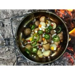 Pathfinder Poêle à Frire Pliable En Acier Inoxydable Avec Couvercle -Camping Soldes Boutique pathfinder poele a frire pliable en acier inoxydable avec couvercle 2