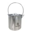 Pathfinder Pot En Acier Inoxydable Avec Couvercle (1,9 L) -Camping Soldes Boutique pathfinder pot en acier inoxydable avec couvercle 19 l