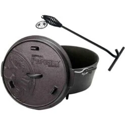 Petromax Dutch Oven FT6-6QT (avec Pieds) Et Levier De Couvercle -Camping Soldes Boutique petromax dutch oven ft6 6qt avec pieds et levier de couvercle 5