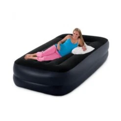 Intex Pillow Rest Raised Twin - Lit Gonflable - 191x99x42cm - Compris Les Accessoires -Camping Soldes Boutique pillow rest raised twin lit gonflable 191x99x42cm compris les accessoires 2