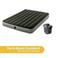 Intex Prestige Downy Full Airbed - Lit Gonflable - 191x137x25cm - Avec Accessoires -Camping Soldes Boutique prestige downy full airbed lit gonflable 191x137x25cm avec accessoires 1