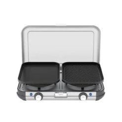 Campingaz Réchaud De Camping à Gaz 2 Feux Camp & Grill - Plancha, Grill Et Wok -Camping Soldes Boutique rechaud de camping a gaz 2 feux camp and grill plancha grill et wok 3
