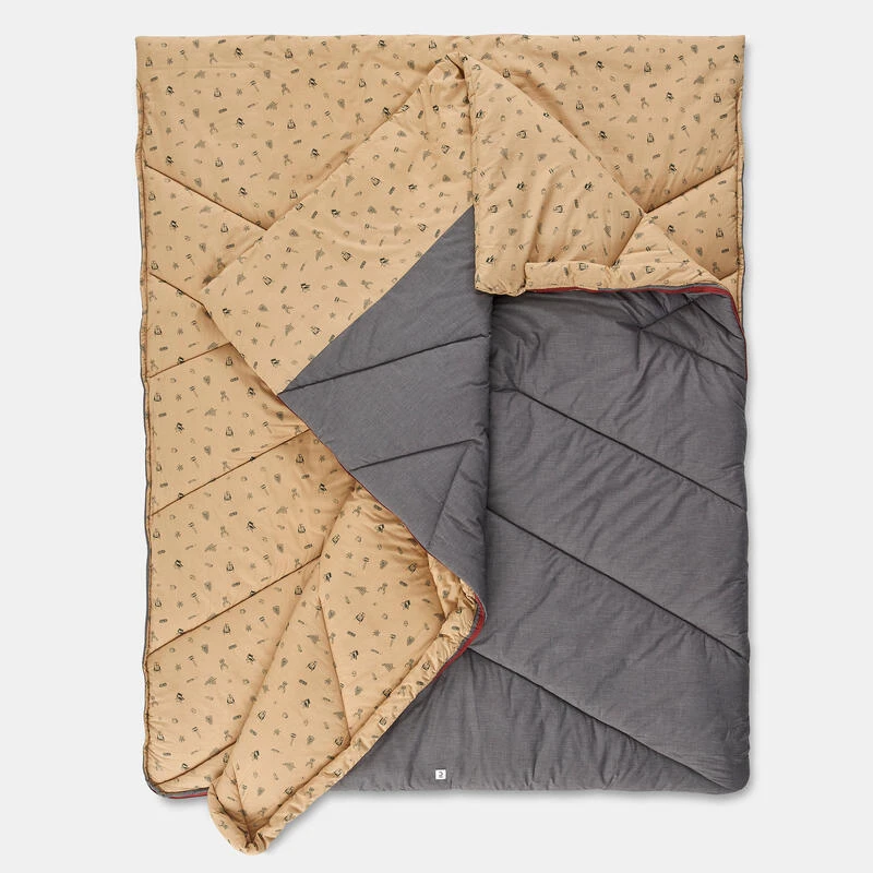 Quechua SAC DE COUCHAGE POUR LE CAMPING - ARPENAZ 10° COTON DOUBLE - 2 PERSONNES 6 Quechua SAC DE COUCHAGE POUR LE CAMPING - ARPENAZ 10° COTON DOUBLE - 2 PERSONNES – Image 4