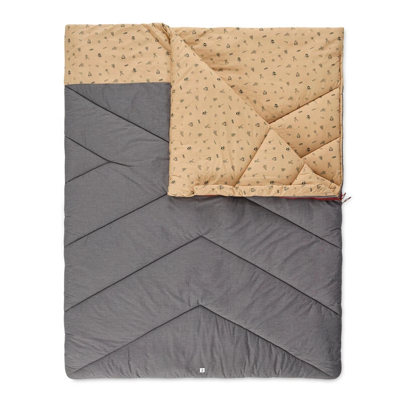 Quechua SAC DE COUCHAGE POUR LE CAMPING - ARPENAZ 10° COTON DOUBLE - 2 PERSONNES 3 Quechua SAC DE COUCHAGE POUR LE CAMPING - ARPENAZ 10° COTON DOUBLE - 2 PERSONNES