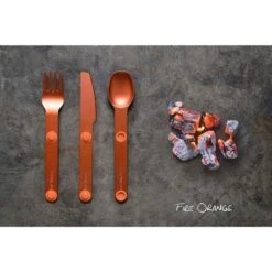 SET 3 COUVERTS MAGNÉTIQUES MAGWARE - CAMPING BIVOUAC - ALUMINUM DUR - AVEC ÉTUI -Camping Soldes Boutique set 3 couverts magnetiques magware camping bivouac aluminum dur avec etui 3