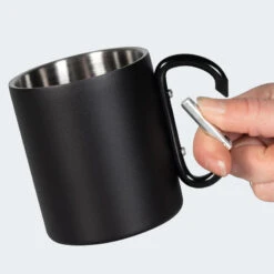 Set De Couverts De Camping & Tasse Thermique à Mousqueton | 1 Personne -Camping Soldes Boutique set de couverts de camping and tasse thermique a mousqueton 1 personne 4