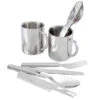 Set De Couverts De Camping & Tasse Thermique Inox | 2 Personnes -Camping Soldes Boutique set de couverts de camping and tasse thermique inox 2 personnes