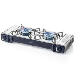 Set Réchaud à Gaz 2 Feux - Skandika Brann - Camping - Allumage Piezo - Mallette -Camping Soldes Boutique set rechaud a gaz 2 feux skandika brann camping allumage piezo mallette 2