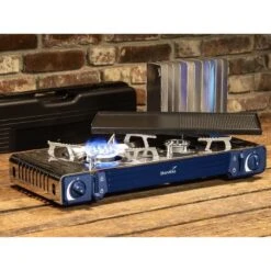 Set Réchaud à Gaz 2 Feux - Skandika Brann - Camping - Allumage Piezo - Mallette -Camping Soldes Boutique set rechaud a gaz 2 feux skandika brann camping allumage piezo mallette 5