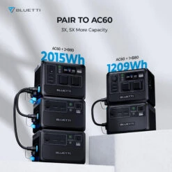 Station Électrique Portable BLUETTI AC60+B80+PV120 Pour Camping 14 Station Électrique Portable BLUETTI AC60+B80+PV120 Pour Camping -Camping Soldes Boutique station electrique portable bluetti ac60b80pv120 pour camping 5