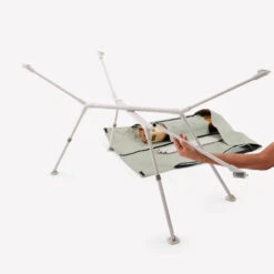 Quechua TABLE DE CAMPING COMPACTE 4/6 PERSONNES - PLATEAU BOIS - POCHE DE RANGEMENT -Camping Soldes Boutique table de camping compacte 46 personnes plateau bois poche de rangement 5