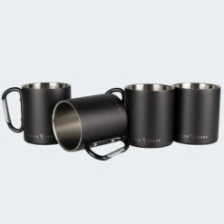 Tasse Thermique De Camping 300 Ml | Mousqueton | Acier Inoxydable | 4 Gobelets -Camping Soldes Boutique tasse thermique de camping 300 ml mousqueton acier inoxydable 4 gobelets 2