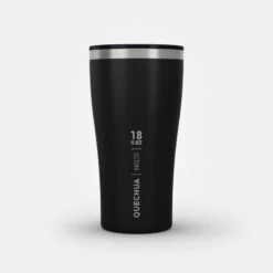 Quechua Tasse / Verre MH500 Isotherme (double Paroi Inox) Camp Du Randonneur 0,5L Noir -Camping Soldes Boutique tasse verre mh500 isotherme double paroi inox camp du randonneur 05l noir 9