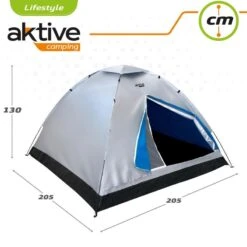Tente 4 Hommes 205x205x130 Cm Aktive 8 Tente 4 Hommes 205x205x130 Cm Aktive -Camping Soldes Boutique tente 4 hommes 205x205x130 cm aktive 2