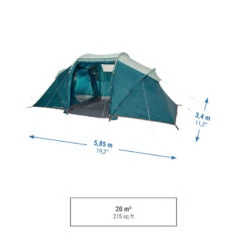 Quechua Tente à Arceaux De Camping - Arpenaz 4.2 - 4 Personnes - 2 Chambres -Camping Soldes Boutique tente a arceaux de camping arpenaz 42 4 personnes 2 chambres 3