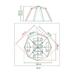 Tente Coleman Octagon 8 (Verte) 13 Tente Coleman Octagon 8 (Verte) -Camping Soldes Boutique tente coleman octagon 8 verte 5